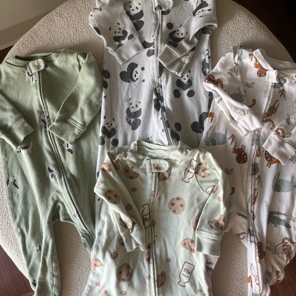 Carter's Kids Pajama Sets - Green, Gray, White, Brown